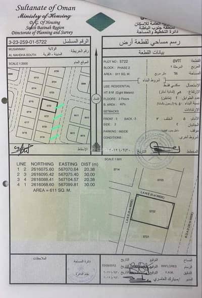 ارض سكنية  للبيع في المصنعة، الباطنة - أرض سكنية للبيع في المسنى، الباطنة