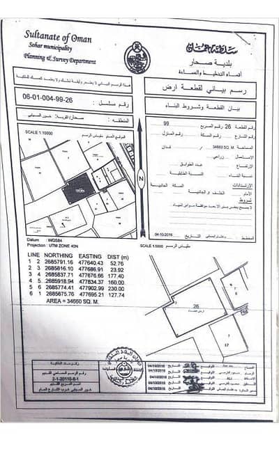 Residential Land for Sale in Sohar, Al Batinah - Residential Land For Sale in Sohar, Al Batinah