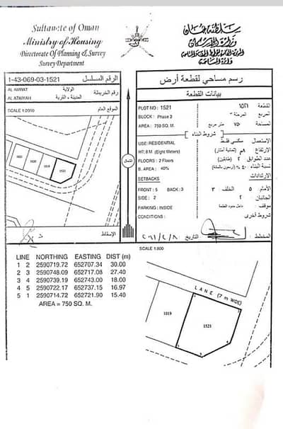 ارض سكنية  للبيع في العامرات، مسقط - أرض سكنية للبيع في الأمارات، مسقط