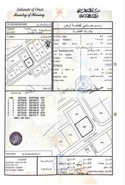 ارض سكنية  للبيع في العامرات، مسقط - أرض سكنية للبيع في الأمارات، مسقط