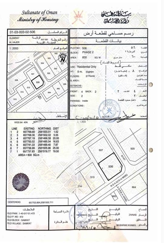 أرض سكنية للبيع في الأمارات، مسقط