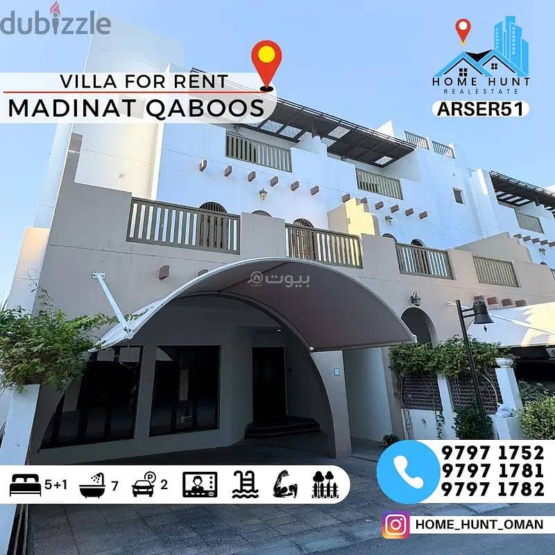 6 Bedrooms Villa For Rent in Madinat As Sultan Qaboos, Muscat