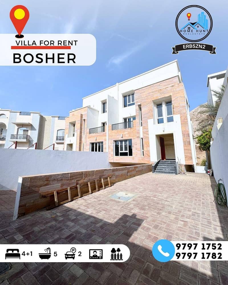 5 Bedrooms Villa For Rent in Bosher, Muscat