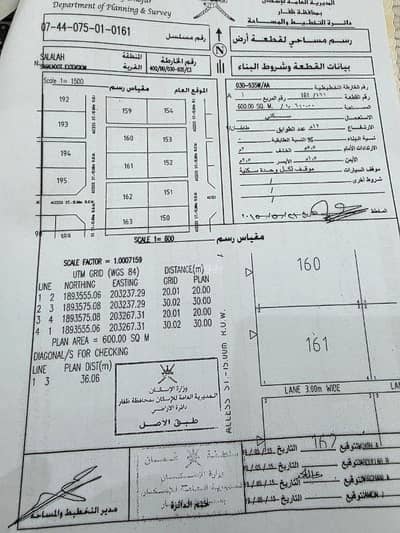 ارض سكنية  للبيع في صلالة، ظفار - أرض سكنية للبيع في صلالة، ظفار