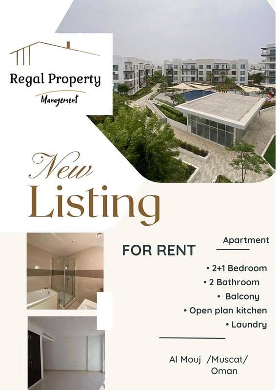2 Bedrooms Apartment For Rent in The Wave (Almouj) Muscat
