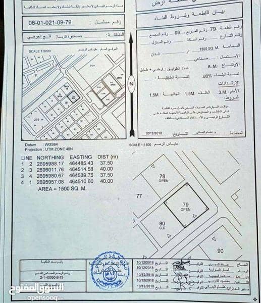 أرض سكنية للبيع في صحار، الباطنة أرض سكنية للبيع في صحار، الباطنة