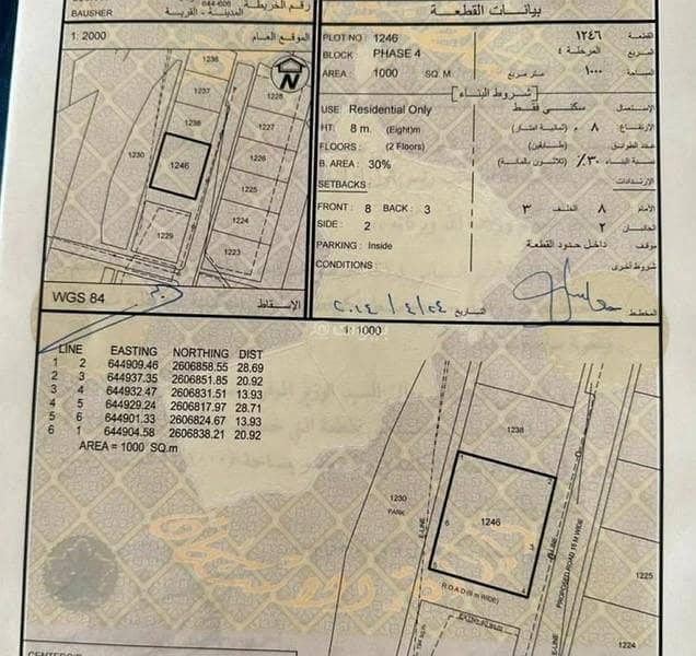 أرض سكنية للبيع في البوشَر، مسقط أرض سكنية للبيع في البوشَر، مسقط