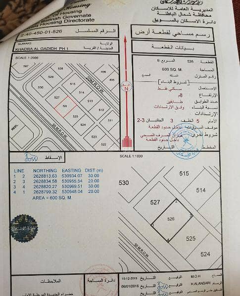 أرض سكنية للبيع في السويق، الباطنة أرض سكنية للبيع في السويق، الباطنة