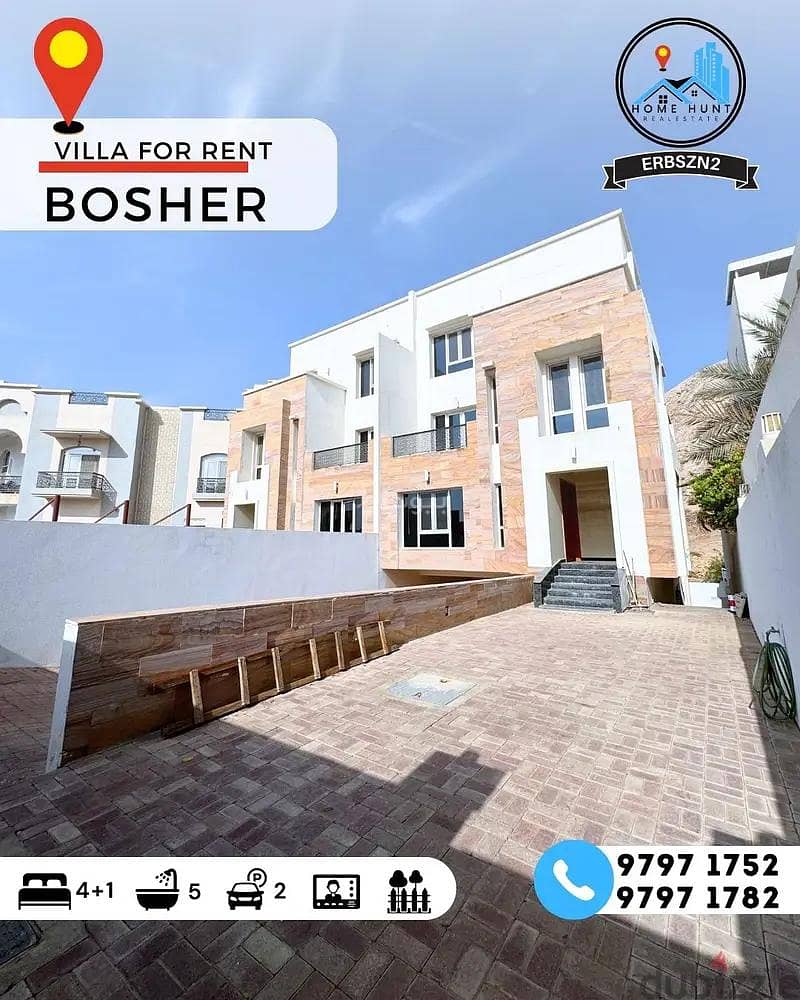 5 Bedrooms Villa For Rent in Bosher, Muscat