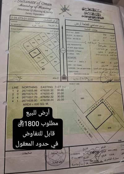 Residential Land for Sale in Saham, Al Batinah - Residential Land For Sale in Saham, Al Batinah