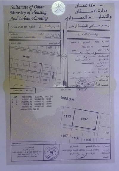 Residential Land for Sale in Al Masn'a, Al Batinah - Residential Land For Sale in Al Masn'a, Al Batinah