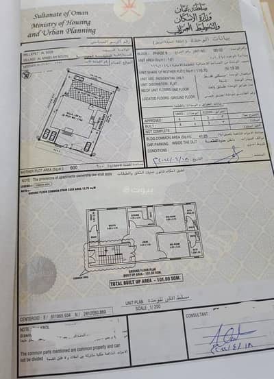 شقة 3 غرف نوم للبيع في المعبيلة، مسقط - شقة مكونة من 3 غرف نوم للبيع في المعابيل، مسقط
