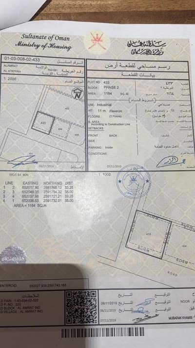 Residential Land for Rent in Al Amarat, Muscat - Residential Land For Rent in Al Amarat, Muscat