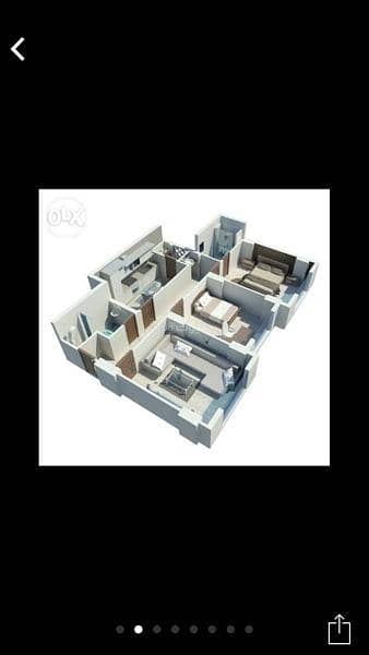 شقة مكونة من 3 غرف نوم للبيع في المعابيل، مسقط شقة مكونة من 3 غرف نوم للبيع في المعابيل، مسقط