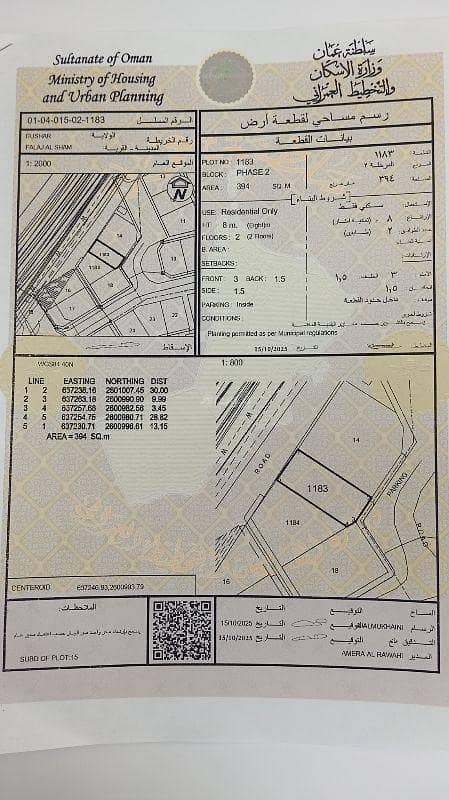 Residential Land For Sale in Ansab, Muscat