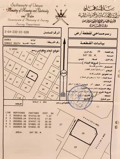 ارض سكنية  للبيع في بركاء، الباطنة - أرض سكنية للبيع في بركاء، الباطنة