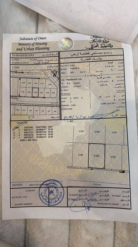 أرض سكنية للبيع في المعابيل، مسقط