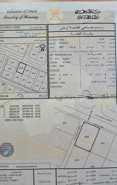 أرض سكنية للبيع في مسقط - أخرى، مسقط أرض سكنية للبيع في مسقط - أخرى، مسقط