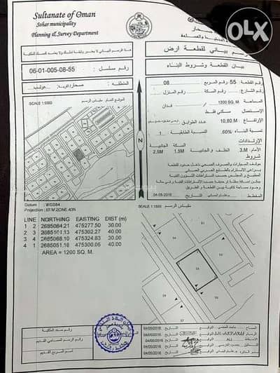 ارض سكنية  للبيع في صحار، الباطنة - أرض سكنية للبيع في صحار، الباطنة