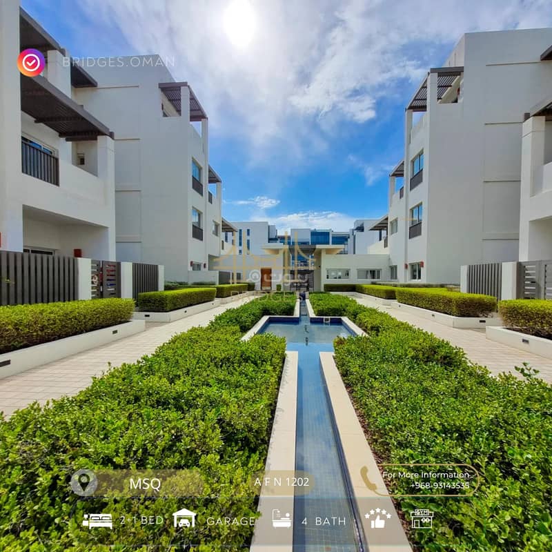 2 Bedrooms Apartment For Rent in Madinat As Sultan Qaboos, Muscat