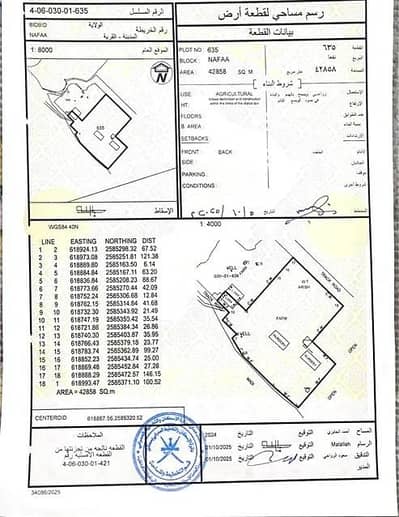 ارض سكنية  للبيع في بدبد، الداخلية - أرض سكنية للبيع في بدبد، الداخلية