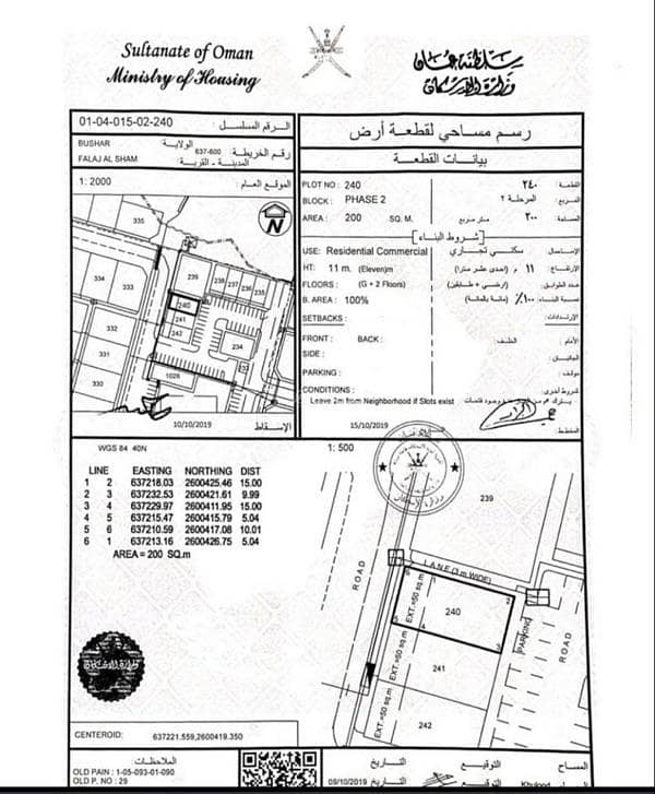 Residential Land For Sale in Al Khuwair, Muscat