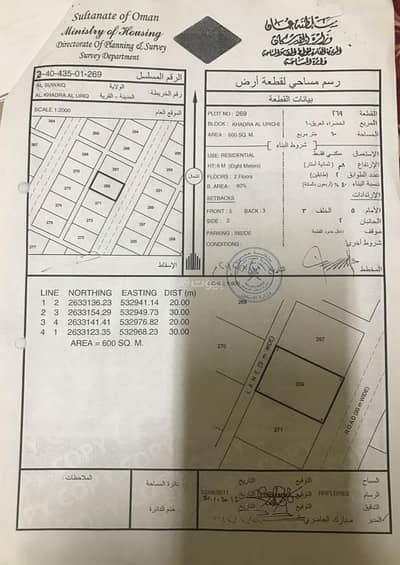 ارض سكنية  للبيع في السويق، الباطنة - أرض سكنية للبيع في السويق، الباطنة