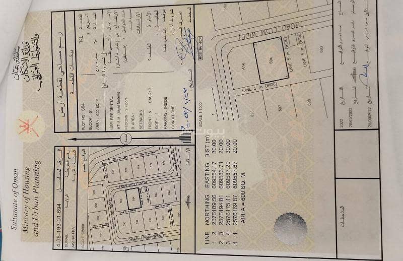 أرض سكنية للبيع في سُمَيْل، الداخلية أرض سكنية للبيع في سُمَيْل، الداخلية