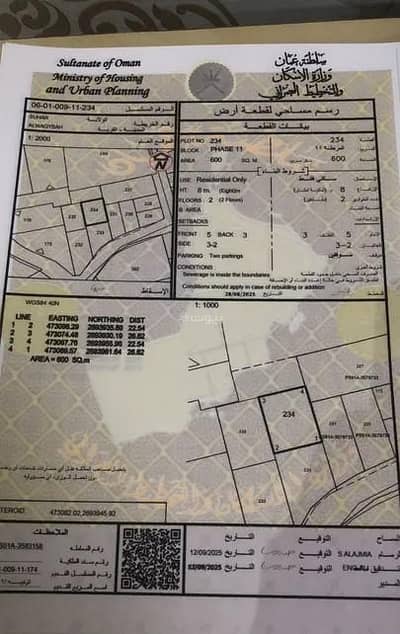 Residential Land for Sale in Sohar, Al Batinah - Residential Land For Sale in Sohar, Al Batinah