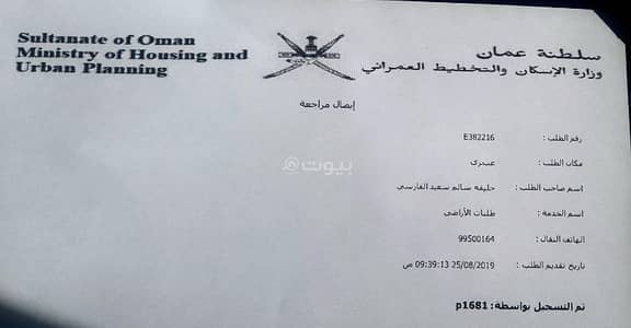 ارض سكنية  للبيع في عبري، الظاهرة - أرض سكنية للبيع في عبري، الظاهرة
