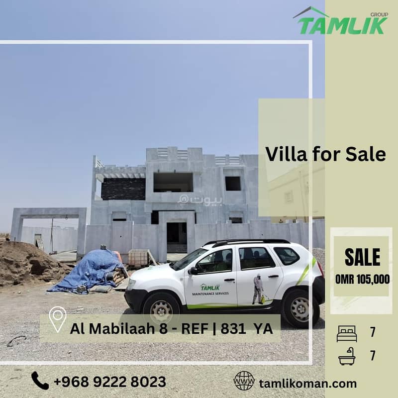 7 Bedrooms Villa For Sale in Al Maabilah, Muscat