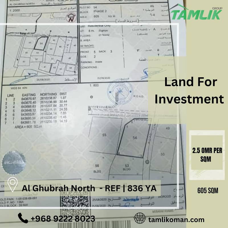 أرض سكنية للإيجار في الغبرة، مسقط