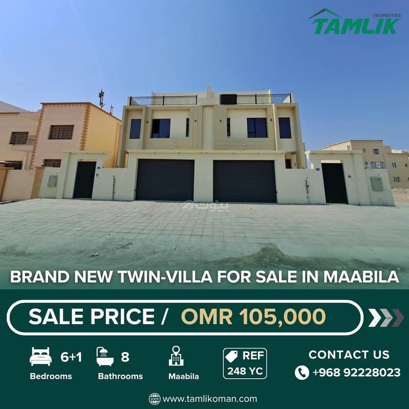 6 Bedrooms Villa For Sale in Al Maabilah, Muscat 6 Bedrooms Villa For Sale in Al Maabilah, Muscat