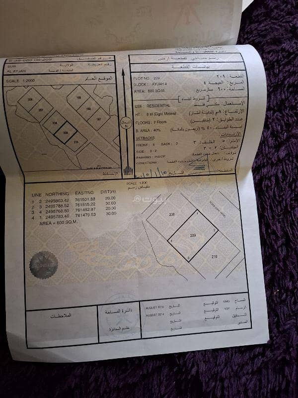 أرض سكنية للبيع في السويق، الشرقية الجنوبية أرض سكنية للبيع في السويق، الشرقية الجنوبية