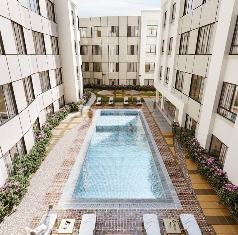 شقة بغرفة نوم واحدة للإيجار في الموج، مسقط شقة بغرفة نوم واحدة للإيجار في الموج، مسقط