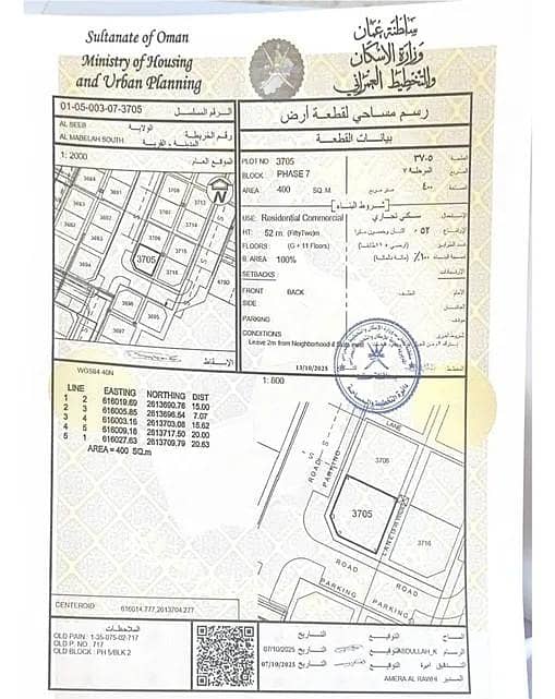 Residential Land For Sale in Al Maabilah, Muscat
