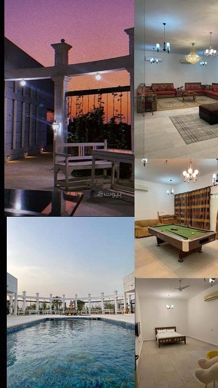 شاليه يتكون من 6 غرف نوم للإيجار في المعابل، مسقط شاليه يتكون من 6 غرف نوم للإيجار في المعابل، مسقط