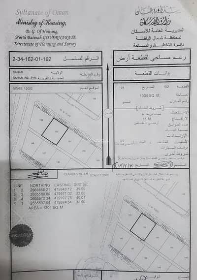 Residential Land for Rent in Saham, Al Batinah - Residential Land For Rent in Saham, Al Batinah