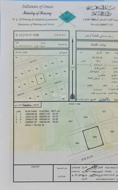 ارض سكنية  للبيع في عبري، الظاهرة - أرض سكنية للبيع في إبري، الظاهرة