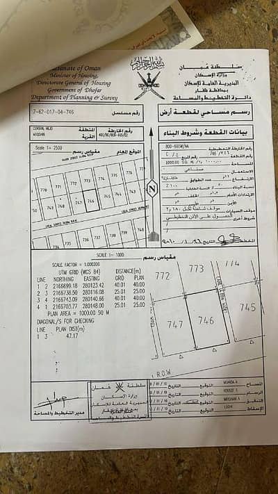 ارض سكنية  للبيع في مقشن، ظفار - أرض سكنية للبيع في مقشن، ظفار