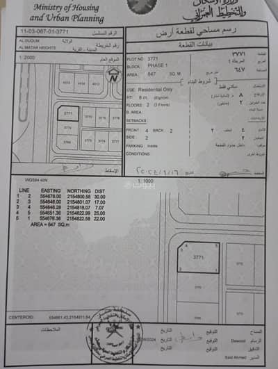 ارض سكنية  للبيع في الدقم، الوسطى - أرض سكنية للبيع في الدقم، الوسطى