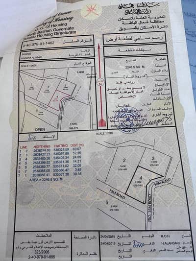 ارض سكنية  للبيع في السويق، الباطنة - أرض سكنية للبيع في السويق، الباطنة
