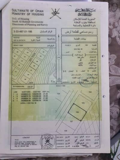 ارض سكنية  للبيع في السويق، الباطنة - أرض سكنية للبيع في سويق، الباطنة