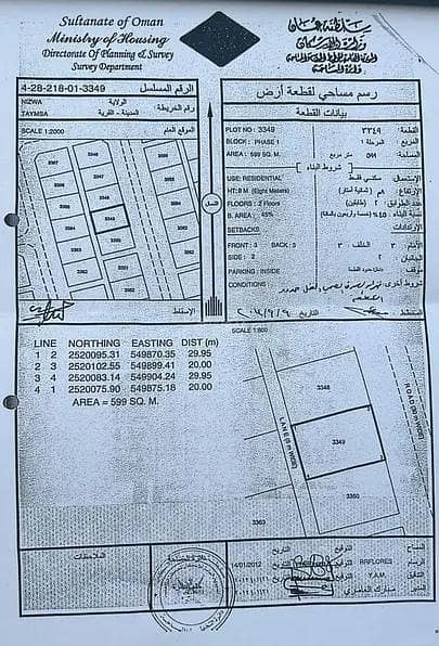 أرض سكنية للبيع في نزوى، الداخلية أرض سكنية للبيع في نزوى، الداخلية