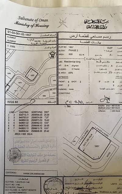 شقة 2 غرفة نوم للبيع في العامرات، مسقط - شقة مكونة من غرفتي نوم للبيع في العمارات، مسقط