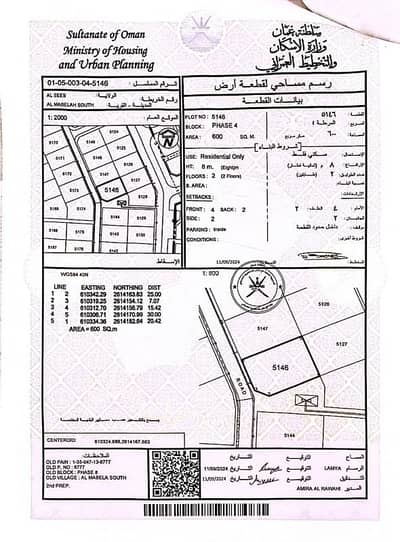 ارض سكنية  للبيع في المعبيلة، مسقط - أرض سكنية للبيع في المعابيل، مسقط