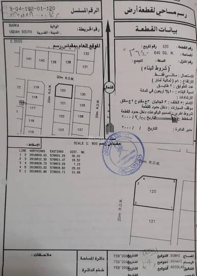 ارض سكنية  للبيع في بركاء، الباطنة - أرض سكنية للبيع في بركاء، الباطنة