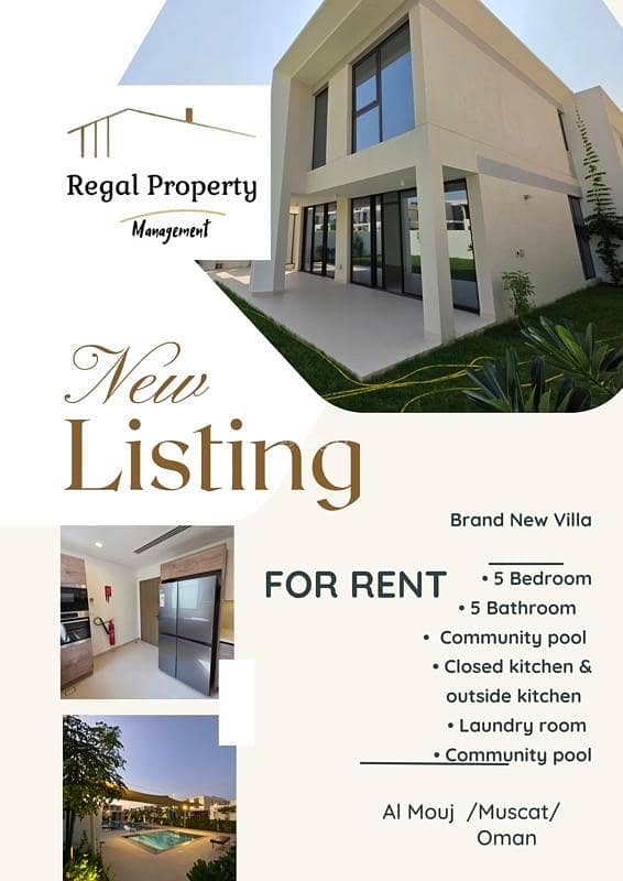 5 Bedrooms Villa For Rent The Wave (Almouj) Muscat 5 Bedrooms Villa For Rent The Wave (Almouj) Muscat
