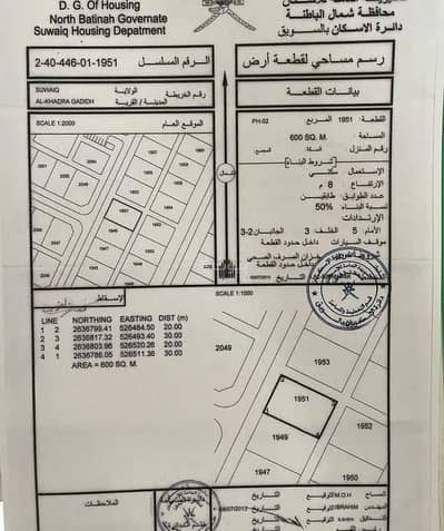 ارض سكنية  للبيع في السويق، الباطنة - أرض سكنية للبيع في السويق، الباطنة