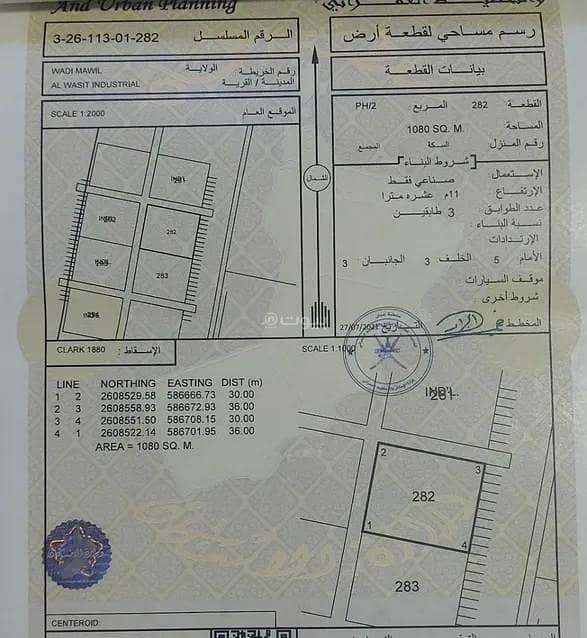 أرض سكنية للإيجار في وادي المعاول، الباطنة